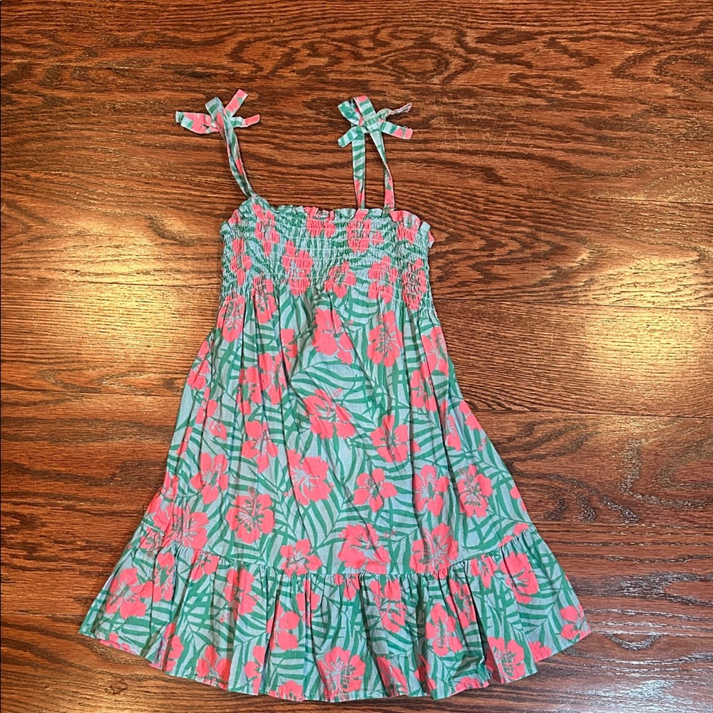 Primark Pink and Green Floral Kids Dress
